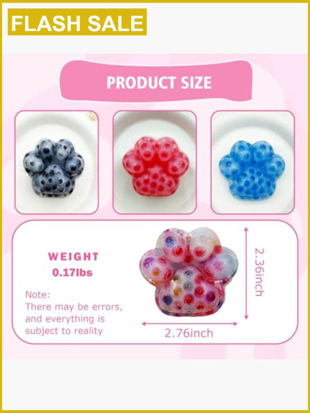 4 Pcs Pimple Popping Fidget Stress Relief Ball for Anxiety ADHD OCD - Picture 6 of 7